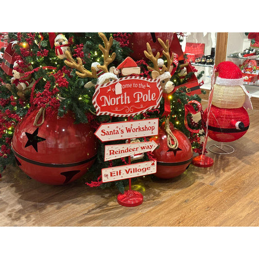 Letrero Decorativo Alto Navideño