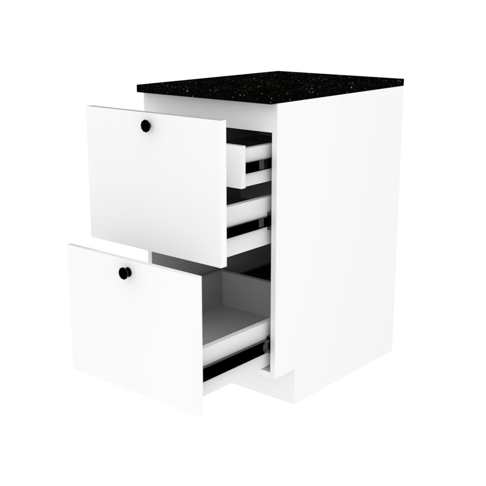 MODULO DE 2 GAVETAS Y COMPARTIMENTO OCULTO