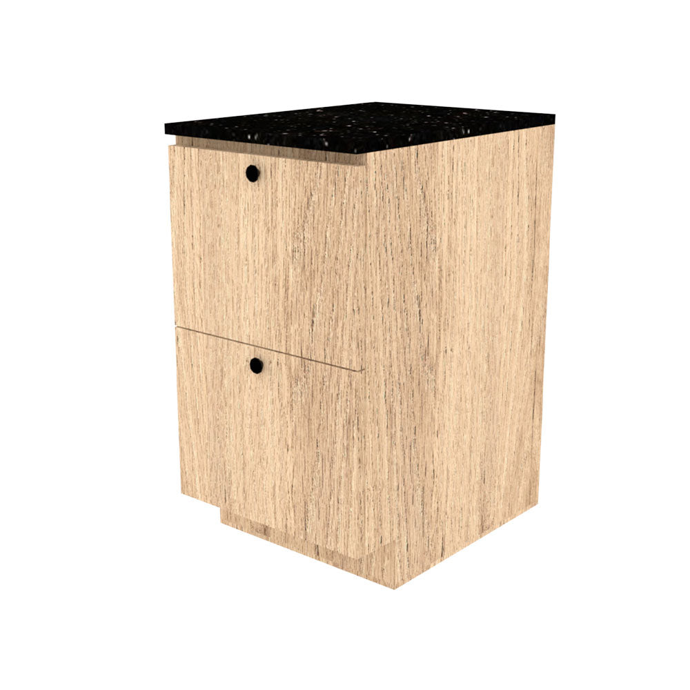 MODULO DE 2 GAVETAS Y COMPARTIMENTO OCULTO