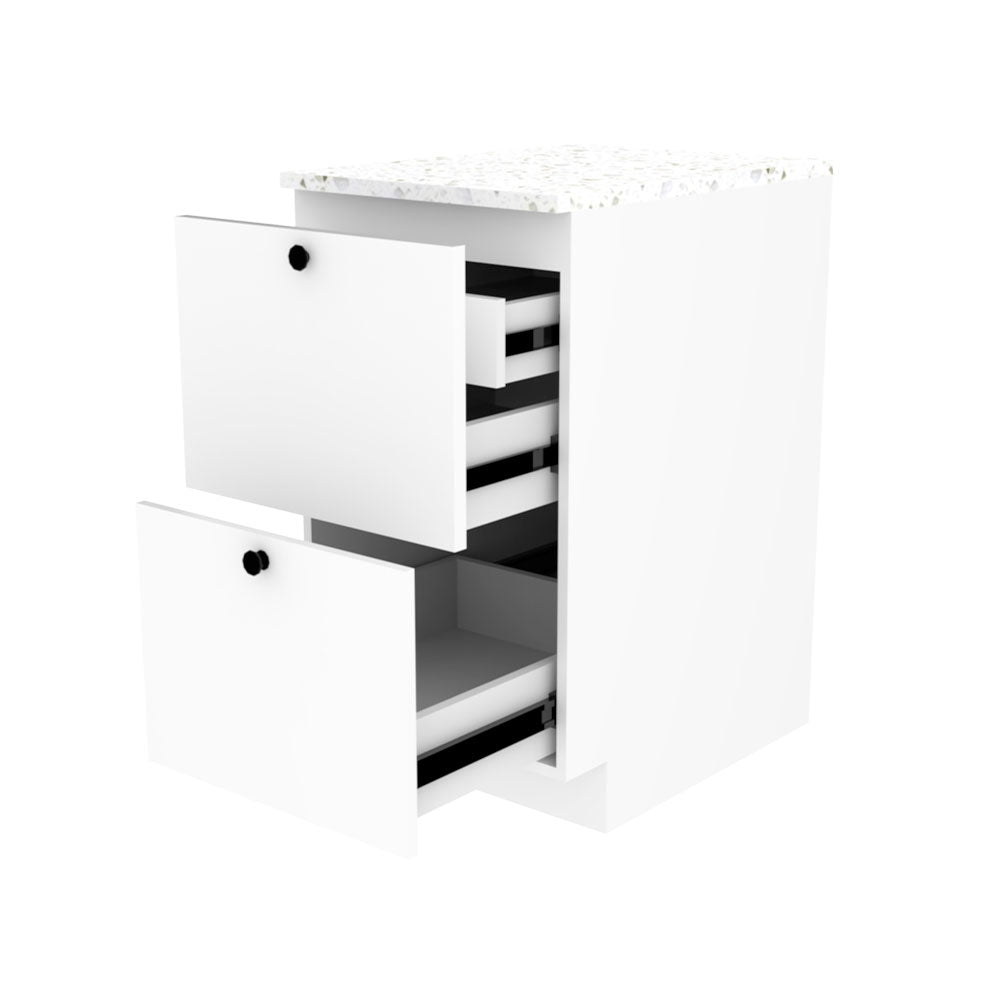 MODULO DE 2 GAVETAS Y COMPARTIMENTO OCULTO