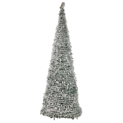Árbol Plegable Nevado 7 Pies con Luz
