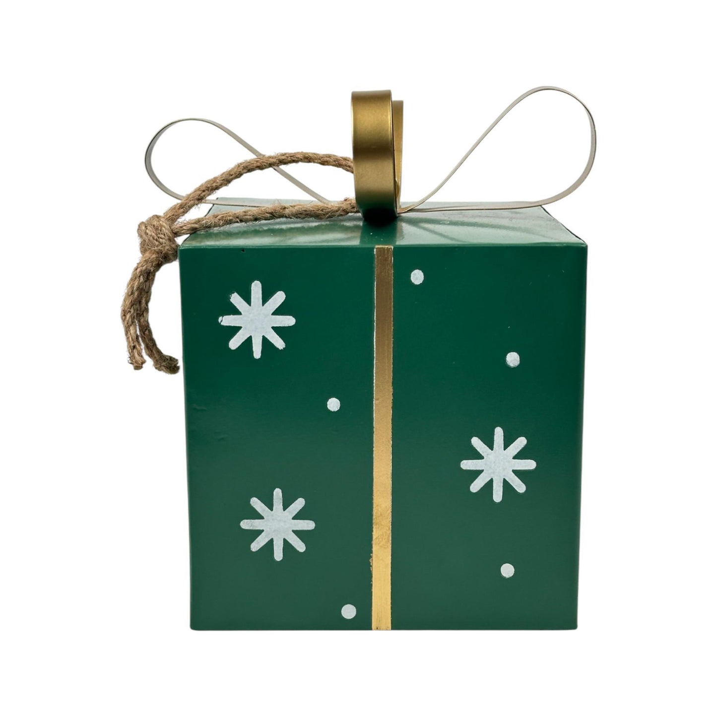 Conjunto de Caja de Regalo Decorativa Metálica