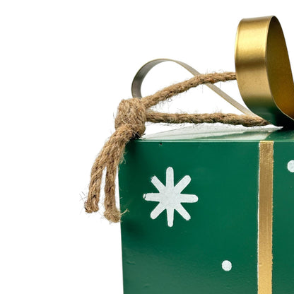Conjunto de Caja de Regalo Decorativa Metálica