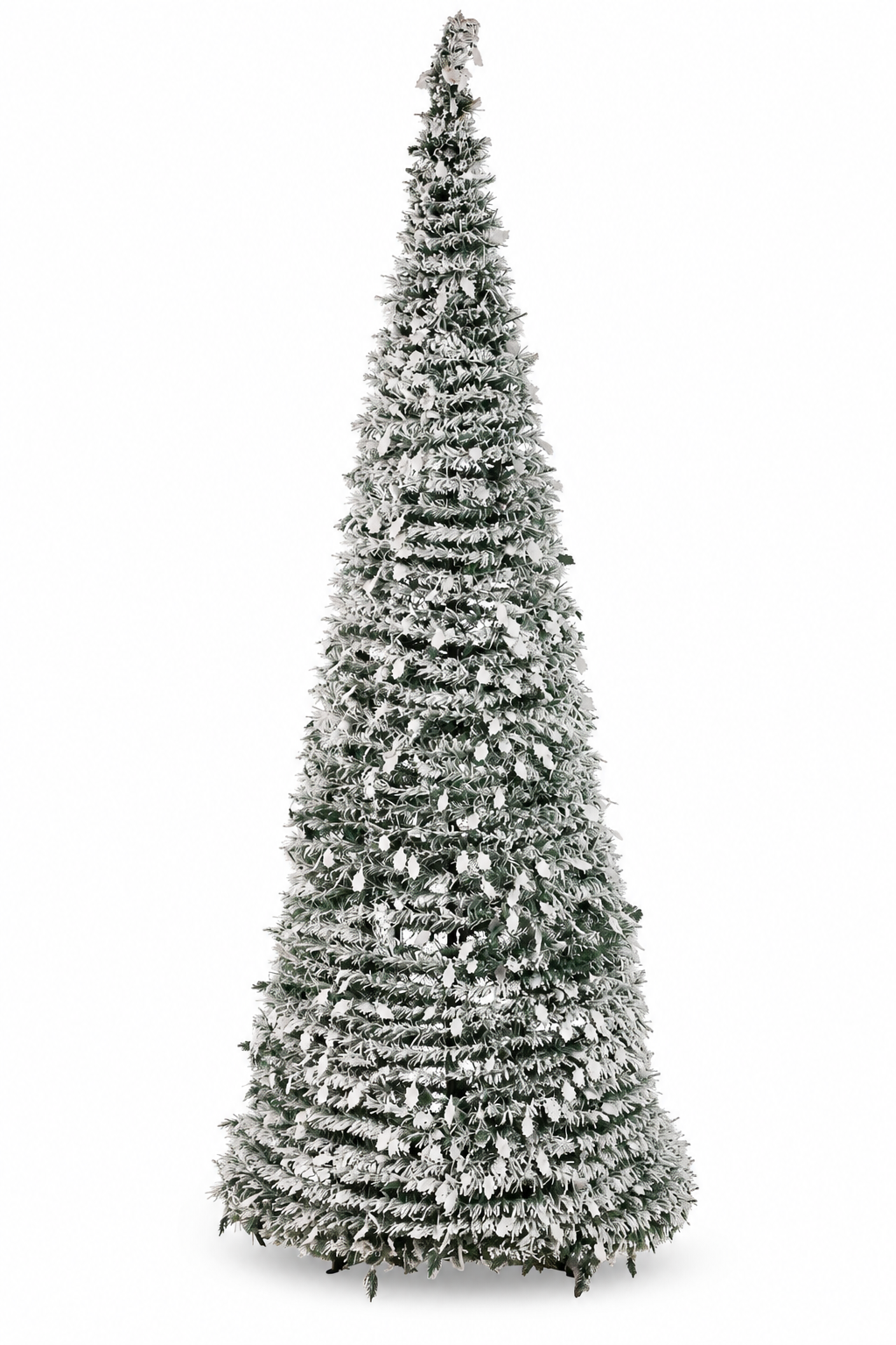 Árbol Plegable Nevado 7 Pies con Luz